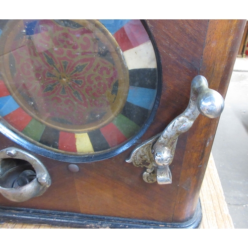12 - British Manufactured Style - Caille Ben Hur Penny Counter Wheel Slot Machine, mechanism working at t... 