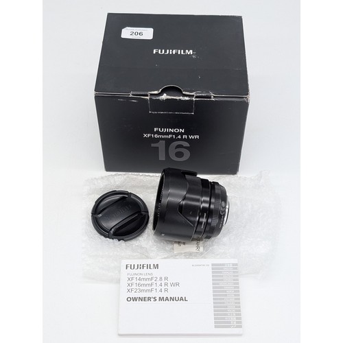 FUJIFILM FUJINON XF16mmF1.4 R WR 美品 、元箱 Fujifilm Fujinon XF16mm F1.4 R WR, includes lens cap, manual and