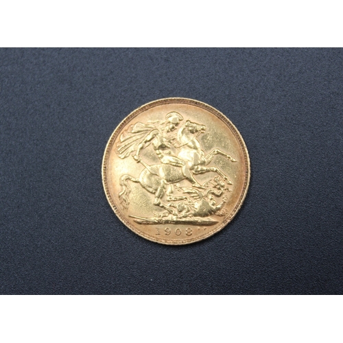 5 - Edward VII (1901-1910) 1908 Sovereign
Bradleys shipping £22.00 plus vat (UK Only)