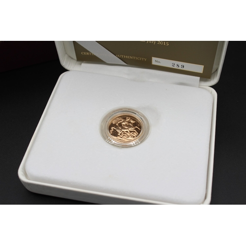 11 - The Royal Mint - The Royal Birthday Celebration Sovereign Struck on 22 July 2015, Limited Edition No... 