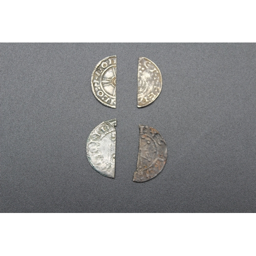 39 - Four cut penny's - 2 Edward the Confessor (1042-1066) 1 Harold II (1066) and 1 William I (1066-1087)... 