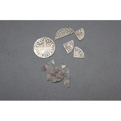 46 - Henry III (1216-1272) Long Cross Penny and a small collection of clipped hammered coins
Bradleys shi... 