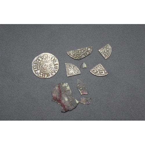46 - Henry III (1216-1272) Long Cross Penny and a small collection of clipped hammered coins
Bradleys shi... 