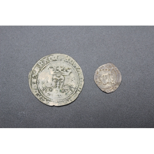 59 - Edward IV (1461-70) Groat and clipped Penny, both a/f
Bradleys shipping £22.00 plus vat (UK Only)