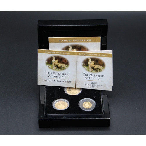 31 - The London Mint Office - Diamond Jubilee Issue Sovereign Set Issue I, 2012 The Elizabeth & Lion Gold... 