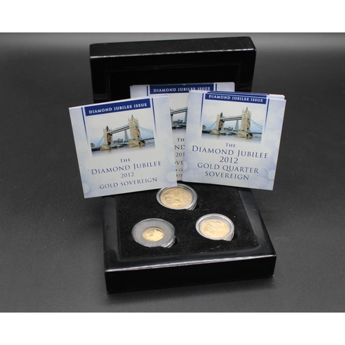 32 - The London Mint Office - The Diamond Jubilee Issue 2012 Gold Sovereign Set Issue 2, comprising Full ... 
