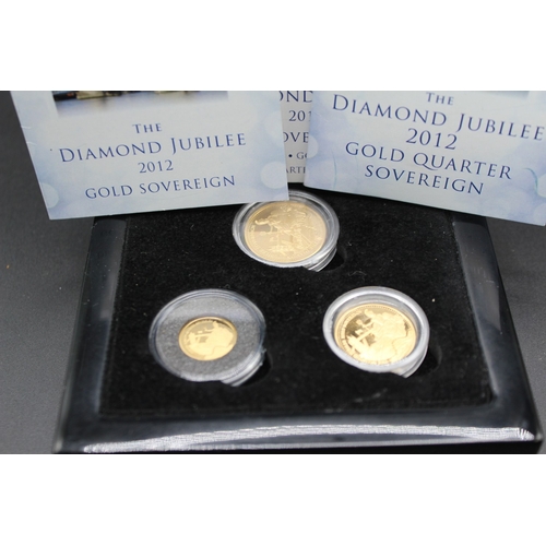 32 - The London Mint Office - The Diamond Jubilee Issue 2012 Gold Sovereign Set Issue 2, comprising Full ... 