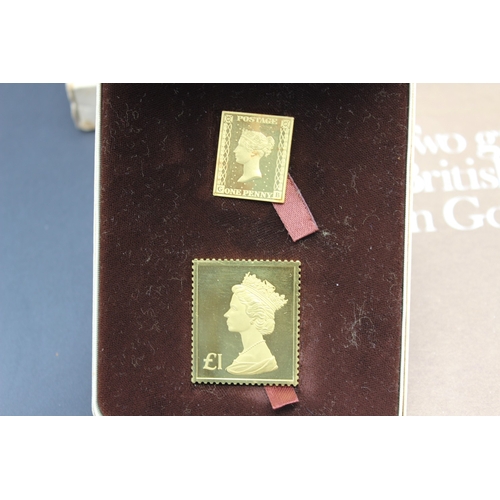 34 - Hallmark Replicas Ltd - The British Definitive Stamp Replica Issue: The Penny Black The £1 Machin 18... 