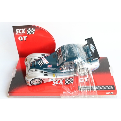  Collection of six boxed 1/32 scale slot car models to include Scalextric C3116 Mercedes SLR McLaren ... 