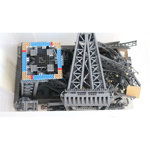  Previously built Lego 10307 Eiffel Tower, set has been partially dismantled but did originally appea... 