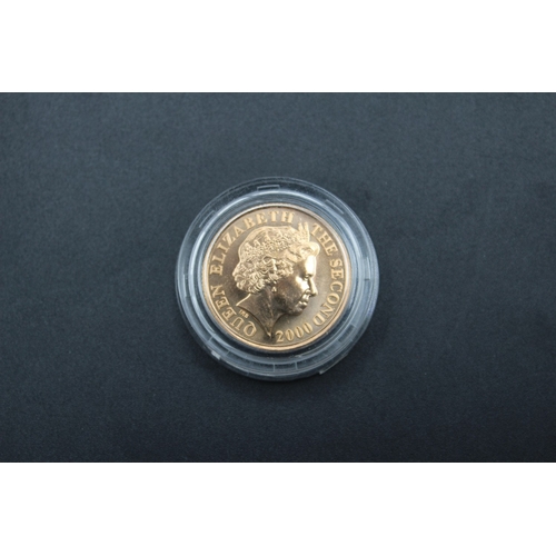 9 - Queen Elizabeth II (1952-2022) 2000 Bailiwick of Jersey Sovereign, encapsulated
Bradleys shipping £2... 
