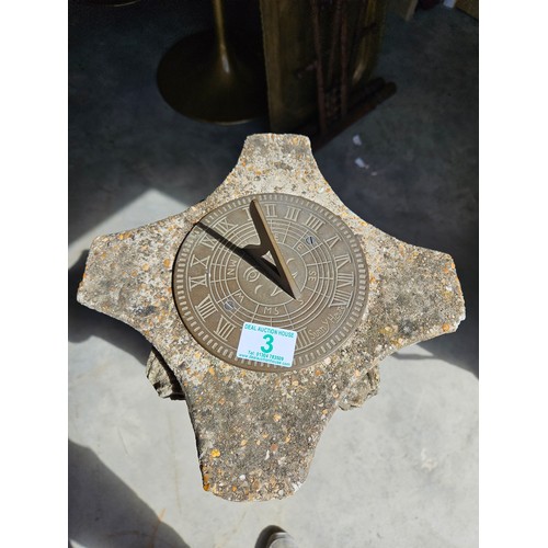 3 - Garden concrete sundial