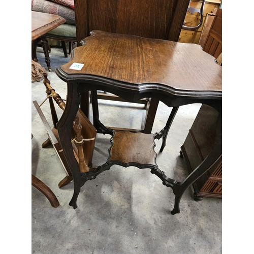 34 - Edwardian style scalloped side table