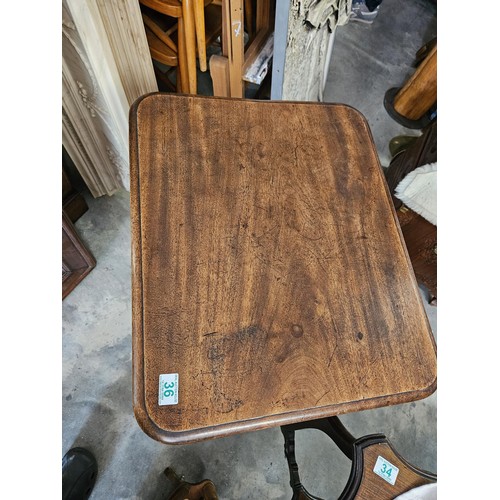 36 - Georgian mahogany tilt top side table