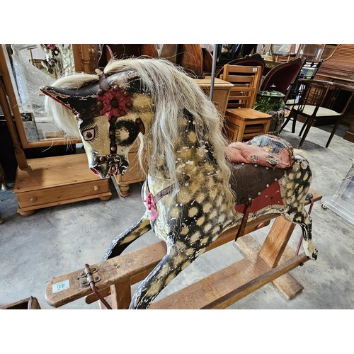 46 - Dapple rocking horse 
In need of tlc