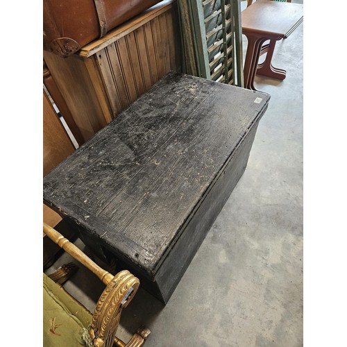 47 - Naval shipwrights chest / trunk. 
With sliding tool trays within + rope twisted handles