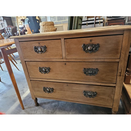 53 - Small chest of drawers with drop handles