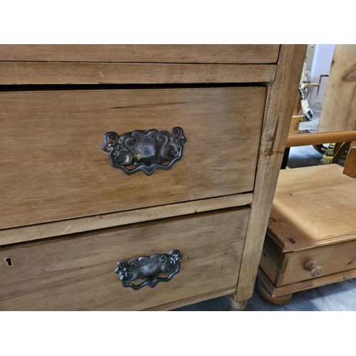 53 - Small chest of drawers with drop handles