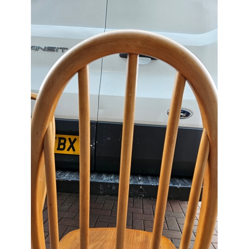 1 - 4 x Blonde Ercol Windsor dining chairs