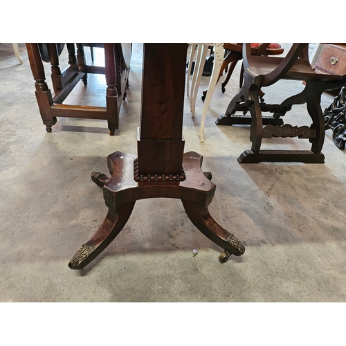 16 - Antique mahogany folding breakfast table