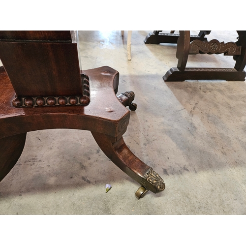 16 - Antique mahogany folding breakfast table