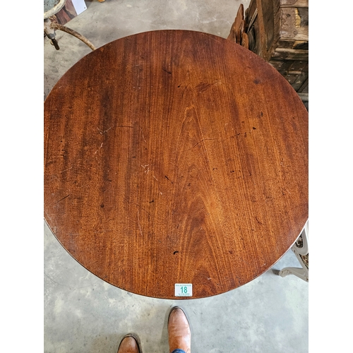 18 - Antique Cuban mahogany tilt top table