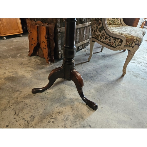 18 - Antique Cuban mahogany tilt top table