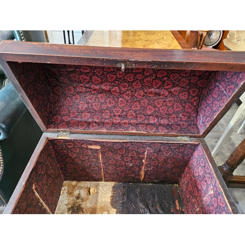 46 - Antique mahogany cellarette - domed top