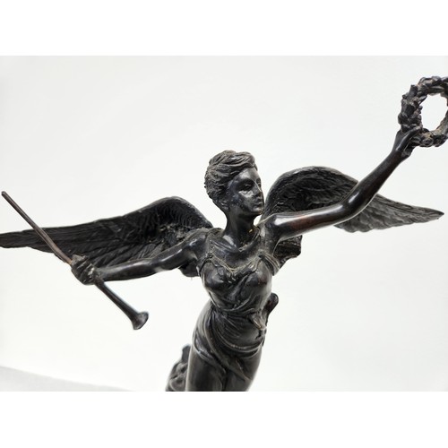 215 - Bronze style statue of Goddess of Victory 

40cm high x 28cm wide