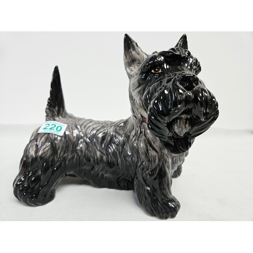 220 - Large Italian porcelain Scottie dog?
Stamped to base - Dipinto a Mano hand painted

27cm high x 30cm... 