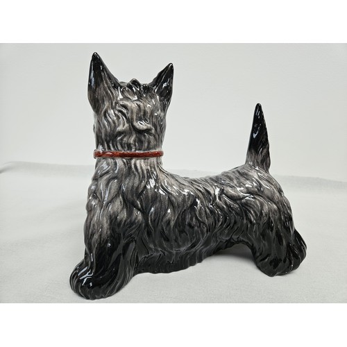 220 - Large Italian porcelain Scottie dog?
Stamped to base - Dipinto a Mano hand painted

27cm high x 30cm... 