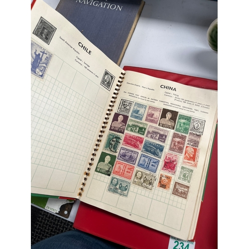 234 - Two stamp albums