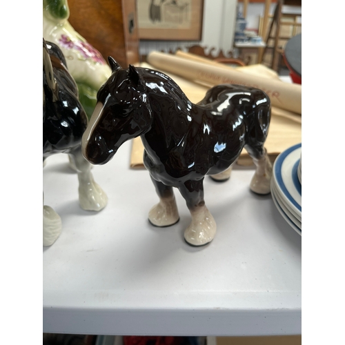 241 - Pair of porcelain horses