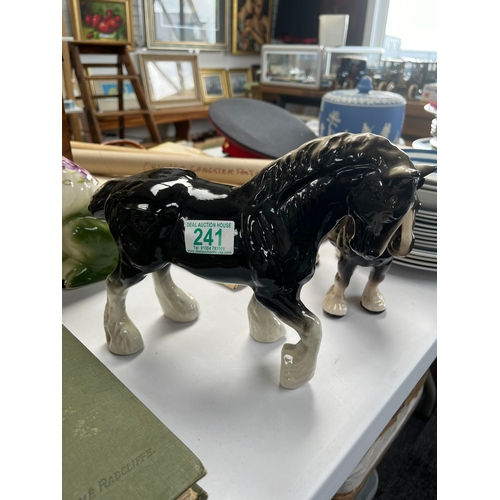 241 - Pair of porcelain horses