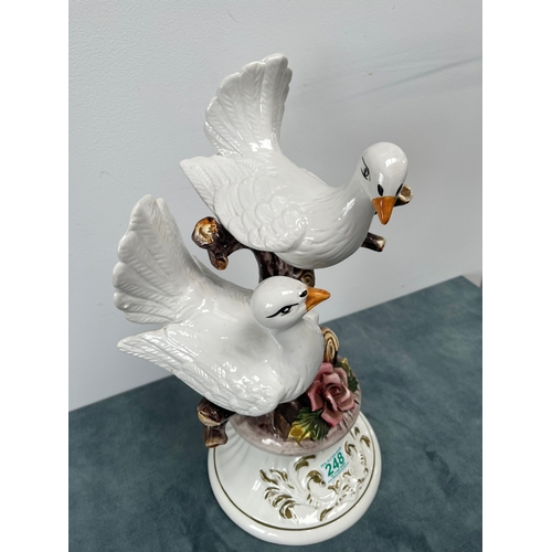 248 - Large Capodimonte ornament of two birds on branch 

45cm high x 29cm wide