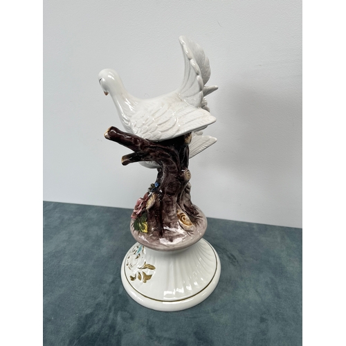 248 - Large Capodimonte ornament of two birds on branch 

45cm high x 29cm wide