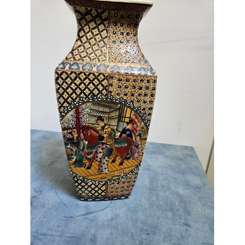 303 - Large oriental square vase