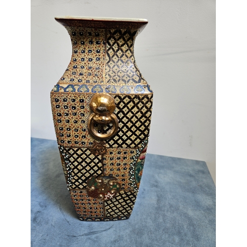 303 - Large oriental square vase