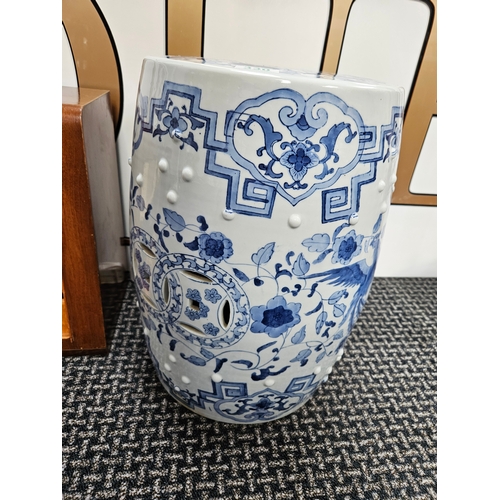 330 - Large oriental porcelain stool/ stand