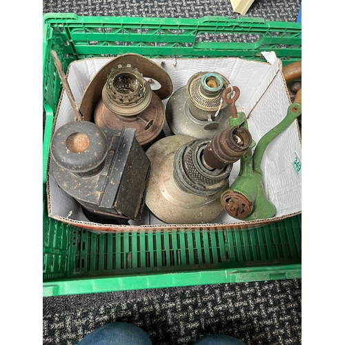 349 - Various oil lamp bases in need of restoration