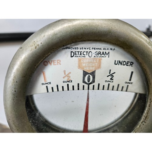 393 - Set of Detecto-Gram scales along with weights