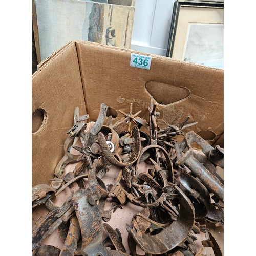 436 - Large box of spurs