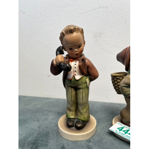 444 - 3 x German Goebel Hummel figures of young boys