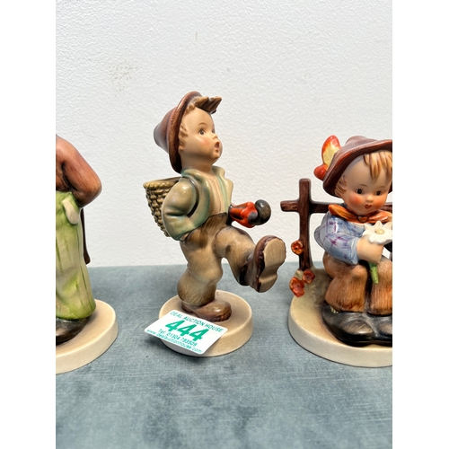 444 - 3 x German Goebel Hummel figures of young boys