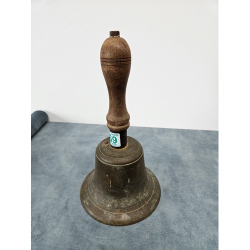 469 - Large vintage school bell 
28cm high