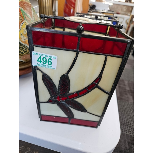 496 - Tiffany style lamp shade