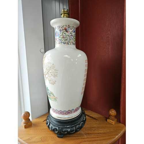 502 - Large oriental table lamp.