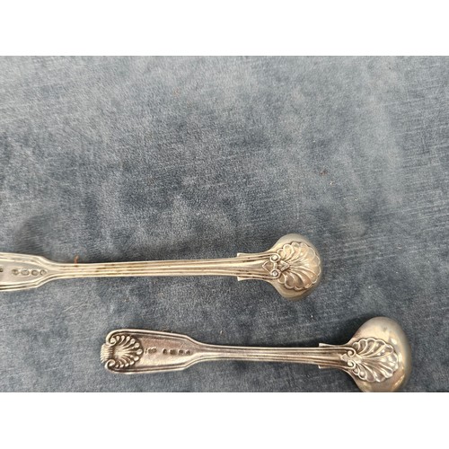 588 - 3 x Solid silver hallmarked mustard spoons. 82g