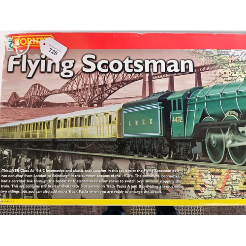 1001 - Hornby boxed Flying Scotsman 
OO gauge model train

Like new never used.