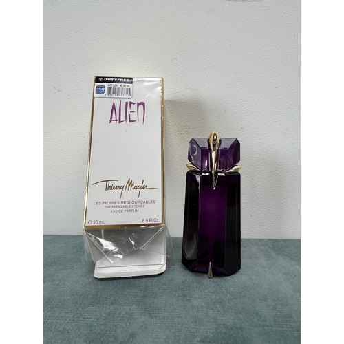 206 - Lightly use bottle of Alien by Thierry Mugler ladies Eau de Parfum 90ml